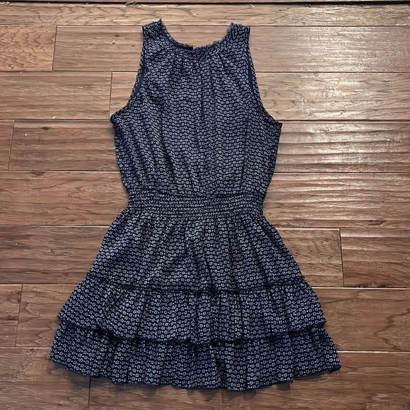 Forever 21 Size M Blue with White Flowers Mini Dress - Picture 1 of 5